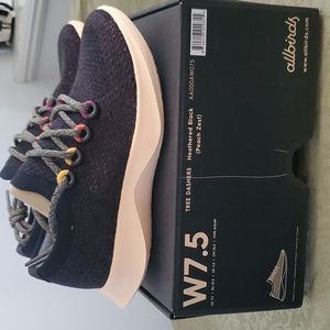 NIB allbirds dasher 7.5 heathered black